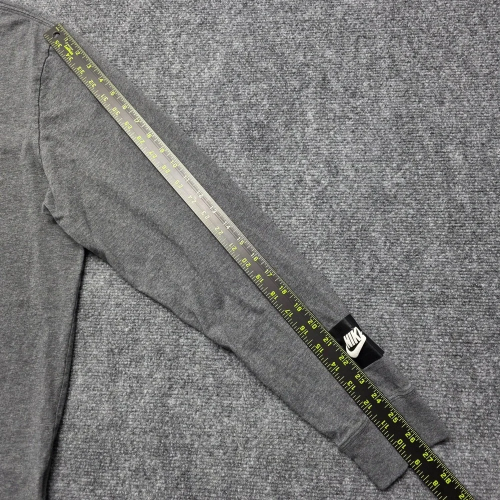 Nike Men's XL‎ Just Do It Long Sleeve Graphic T-Shirt Gray Cotton AR5191-063
